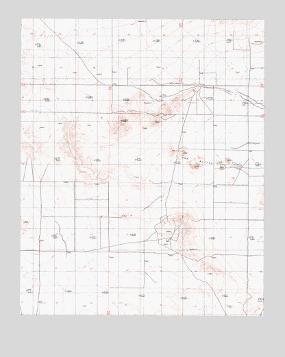 The Buttes, CA USGS Topographic Map