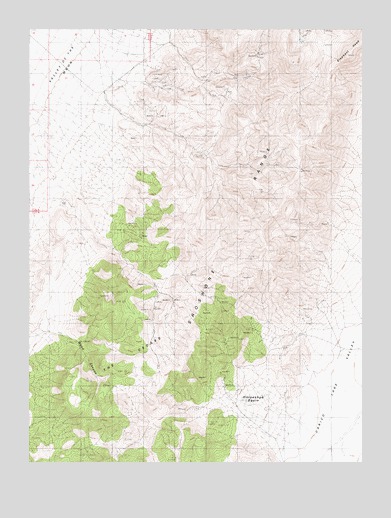 The Cedars, NV USGS Topographic Map