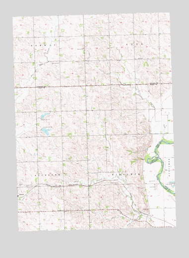 Alcester SE, SD USGS Topographic Map
