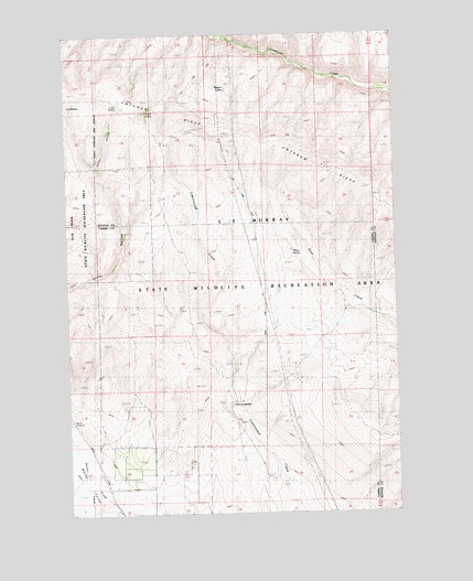 The Cottonwoods, WA USGS Topographic Map