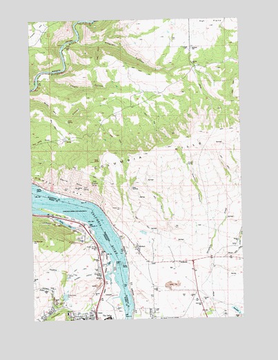 The Dalles North, OR USGS Topographic Map
