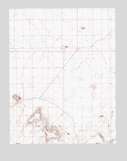 The Flat Tops, UT USGS Topographic Map