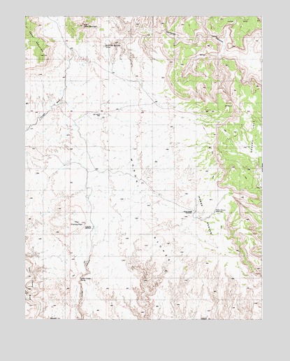 The Frying Pan, UT USGS Topographic Map