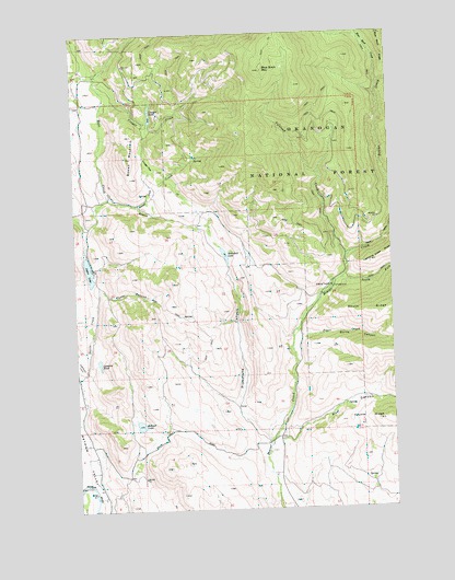Blue Buck Mountain, WA USGS Topographic Map
