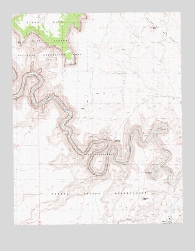 The Goosenecks, UT USGS Topographic Map