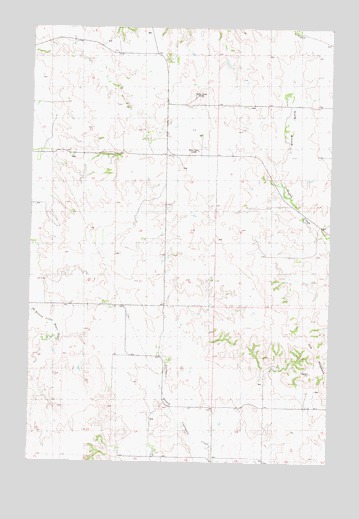 The Hogback, ND USGS Topographic Map