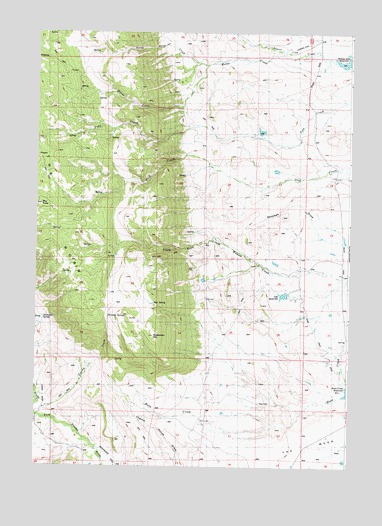 The Horn, WY USGS Topographic Map