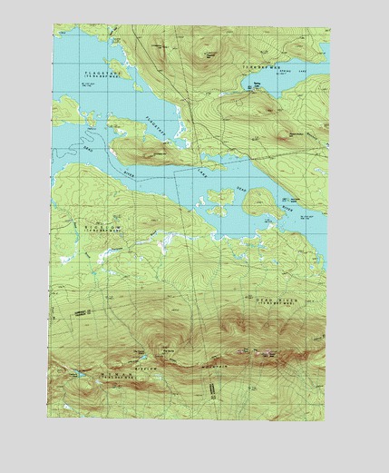The Horns, ME USGS Topographic Map