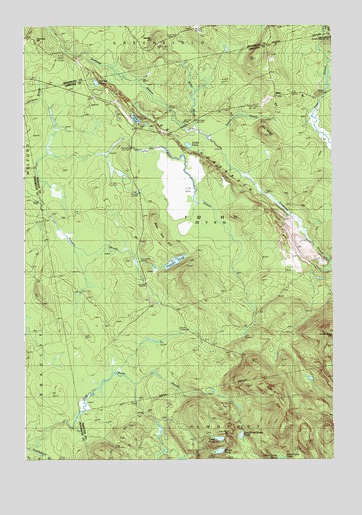 The Horseback, ME USGS Topographic Map