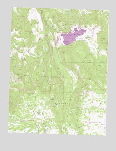 Vega Reservoir, CO USGS Topographic Map