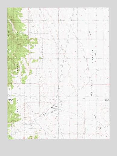 The Monitor, NV USGS Topographic Map