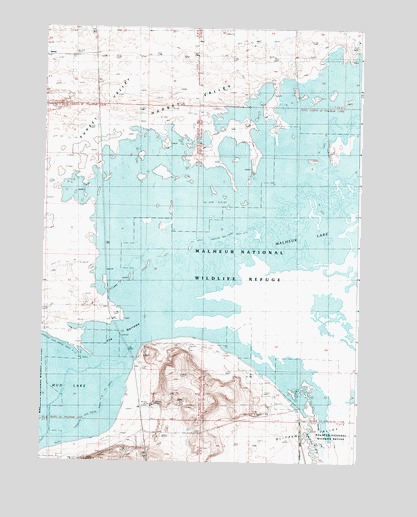 The Narrows, OR USGS Topographic Map