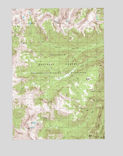 The Needles, MT USGS Topographic Map