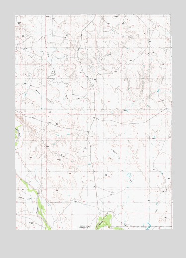 The Nose East, WY USGS Topographic Map