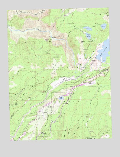 Blue Canyon, CA USGS Topographic Map