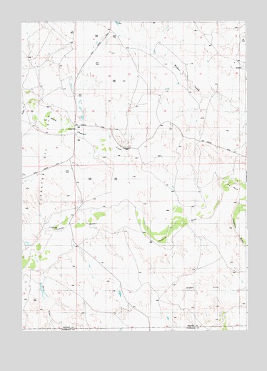 The Nose West, WY USGS Topographic Map