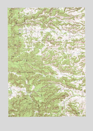 The Notch, WY USGS Topographic Map