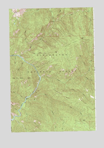 The Nub, ID USGS Topographic Map