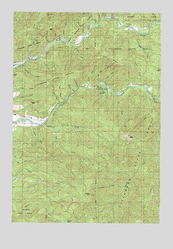 The Peninsula, OR USGS Topographic Map