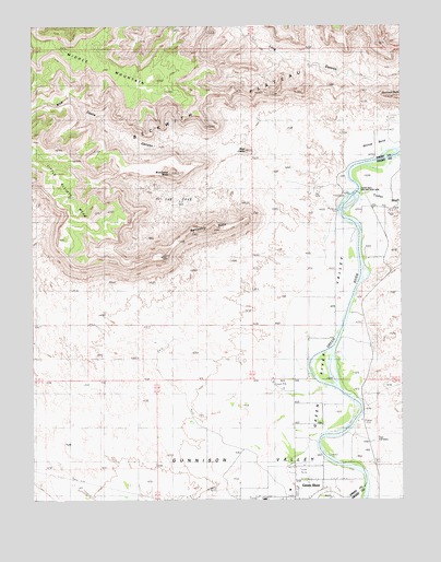Blue Castle Butte, UT USGS Topographic Map