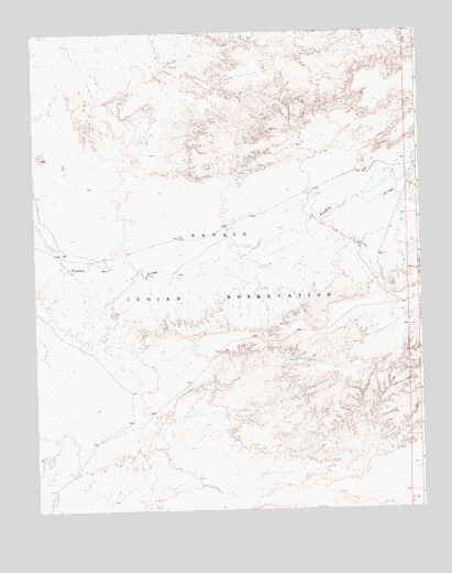 The Pillar NW, NM USGS Topographic Map