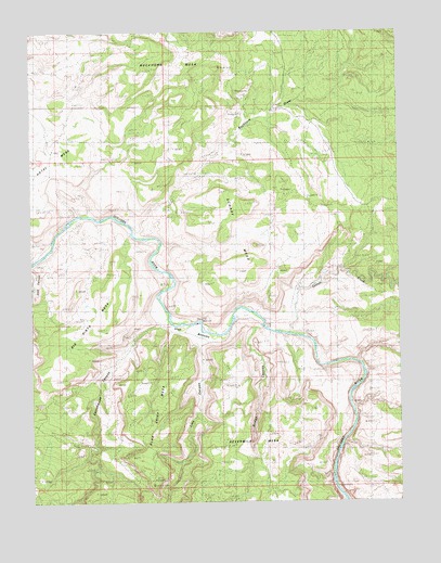 Blue Chief Mesa, UT USGS Topographic Map