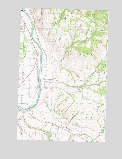 The Pothole, WA USGS Topographic Map