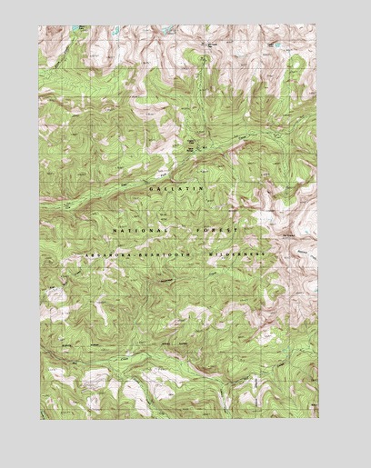 The Pyramid, MT USGS Topographic Map