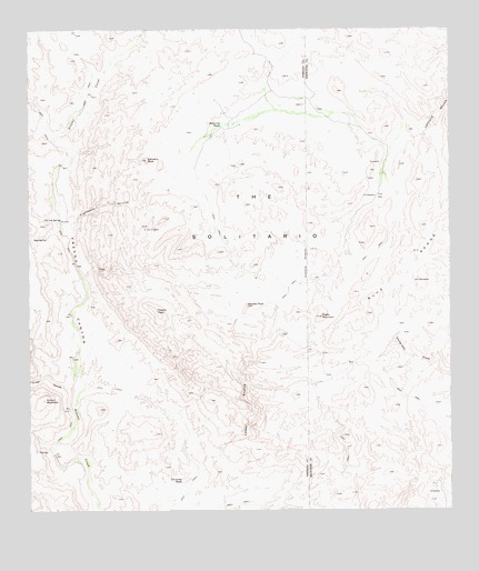 The Solitario, TX USGS Topographic Map