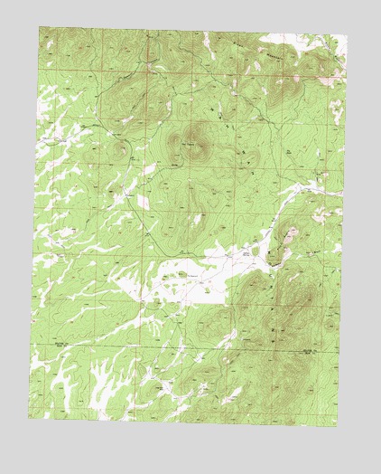 The Tetons, UT USGS Topographic Map