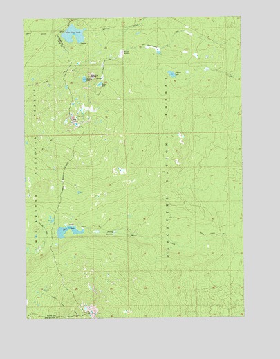 The Twins, OR USGS Topographic Map