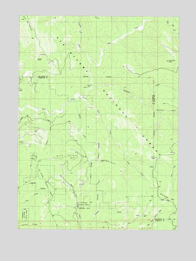 Blue Creek Mountain, CA USGS Topographic Map