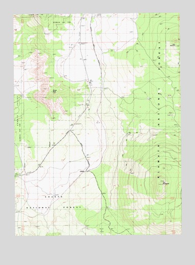 The Whaleback, CA USGS Topographic Map