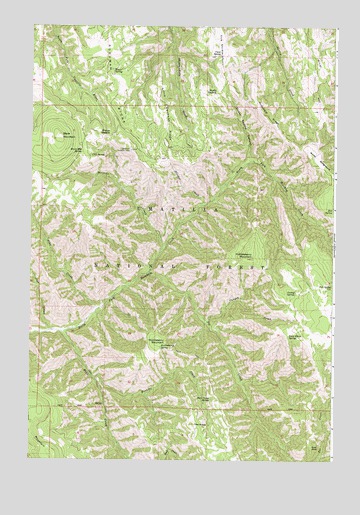 Thimbleberry Mountain, OR USGS Topographic Map