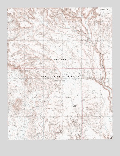 Thirsty Canyon NW, NV USGS Topographic Map