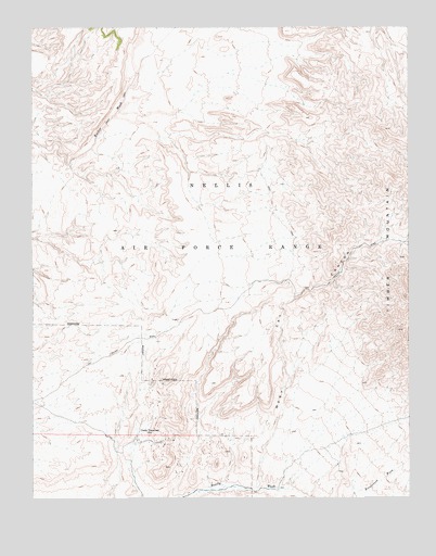 Thirsty Canyon SE, NV USGS Topographic Map
