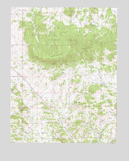 Thirtynine Mile Mountain, CO USGS Topographic Map