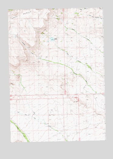 Thomas Reservoir, WY USGS Topographic Map