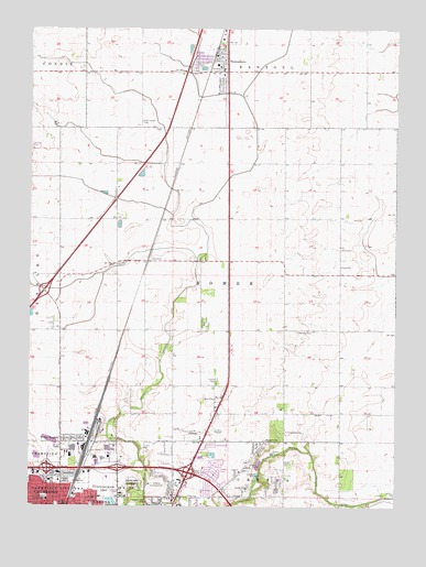 Thomasboro, IL USGS Topographic Map