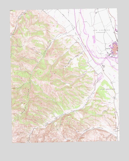 Thompson Canyon, CA USGS Topographic Map