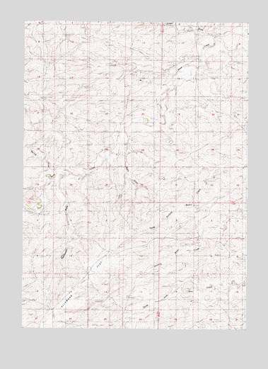 Thompson Draw, WY USGS Topographic Map