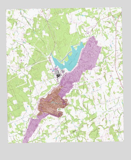 Alcoa Lake, TX USGS Topographic Map