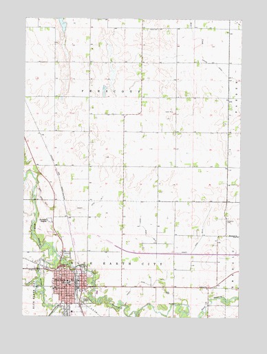 Blue Earth, MN USGS Topographic Map