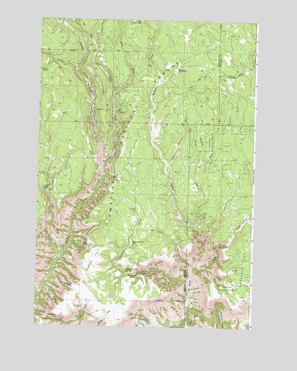 Thompson Flat, OR USGS Topographic Map