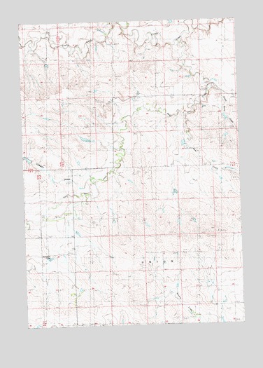 Thompson Lake, SD USGS Topographic Map