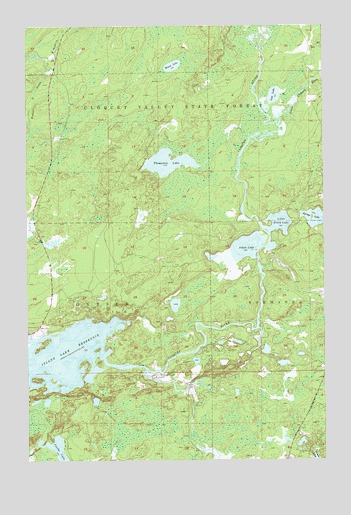 Thompson Lake, MN USGS Topographic Map