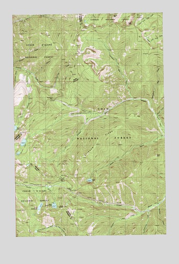 Thompson Pass, MT USGS Topographic Map