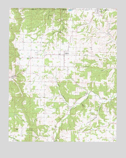 Blue Eye, AR USGS Topographic Map