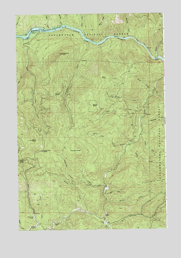 Thompson Point, ID USGS Topographic Map