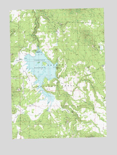Thompson Reservoir, OR USGS Topographic Map